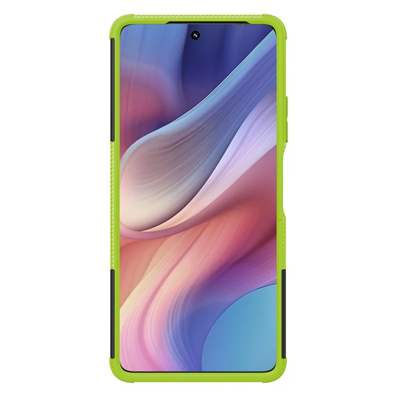 Bulk Purchasing For Motorola Moto G Power (2025) Case with Kickstand Tyre Pattern PC + TPU Phone Cover - Green