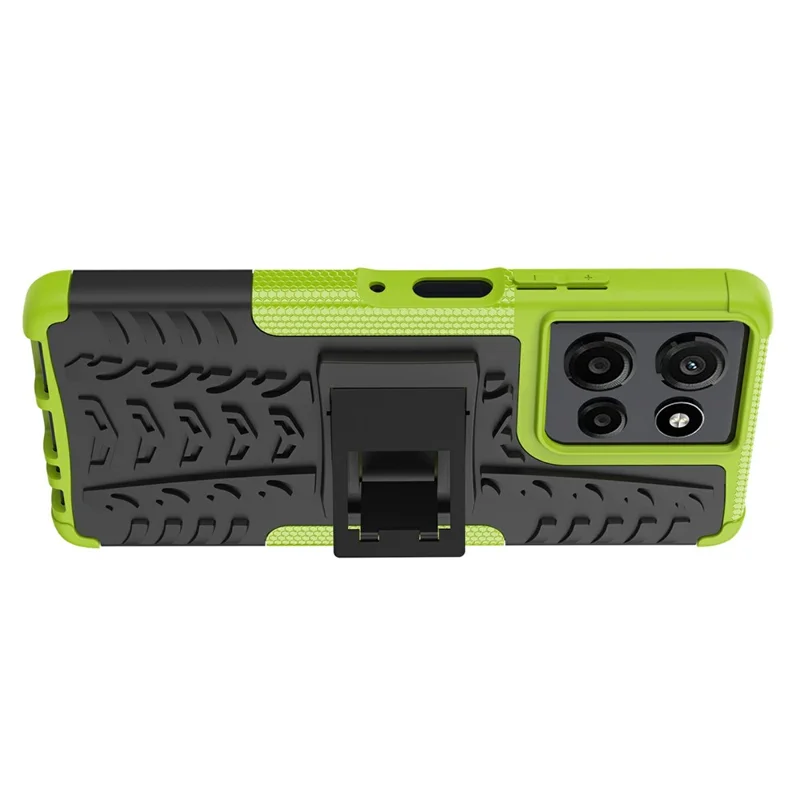 Bulk Purchasing For Motorola Moto G Power (2025) Case with Kickstand Tyre Pattern PC + TPU Phone Cover - Green