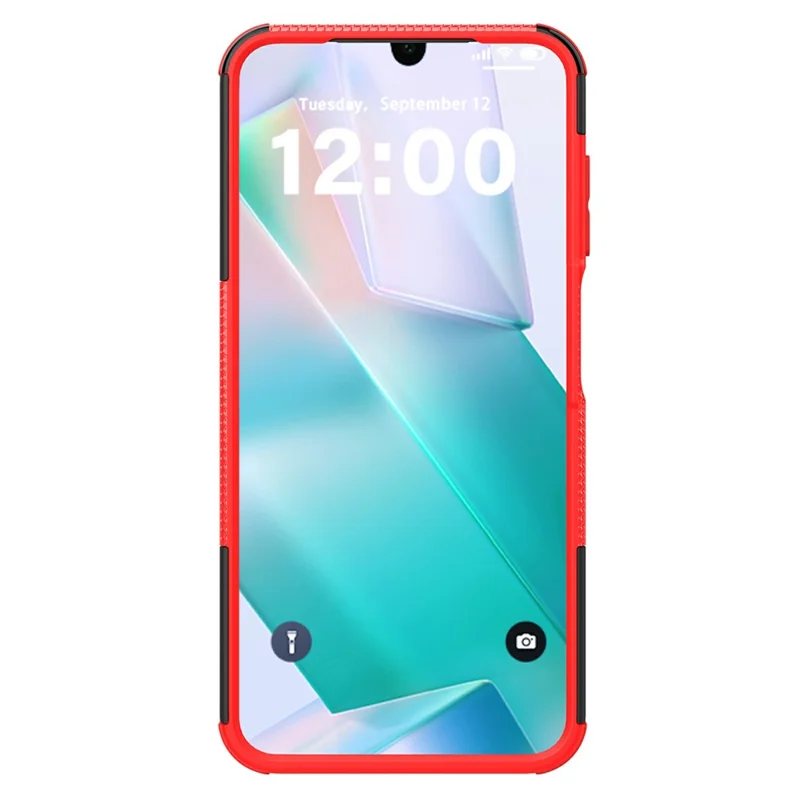 Bulk Purchasing For Samsung Galaxy A26 5G Case with Kickstand Tyre Pattern PC + TPU Phone Cover - Red