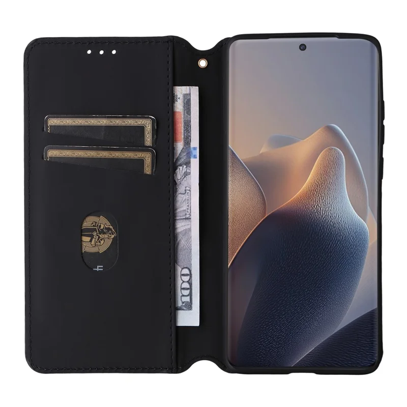 Custodia in Pelle per Motorola Edge 60 Fusion 5G Portafoglio con Motivo a Rombi - Rosso