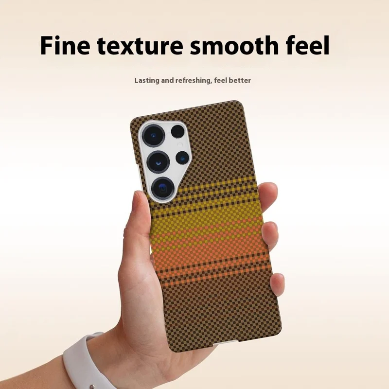 GKK For Samsung Galaxy S25 Ultra Magnetic Case Hard PC Phone Back Cover - Sunrise Gold