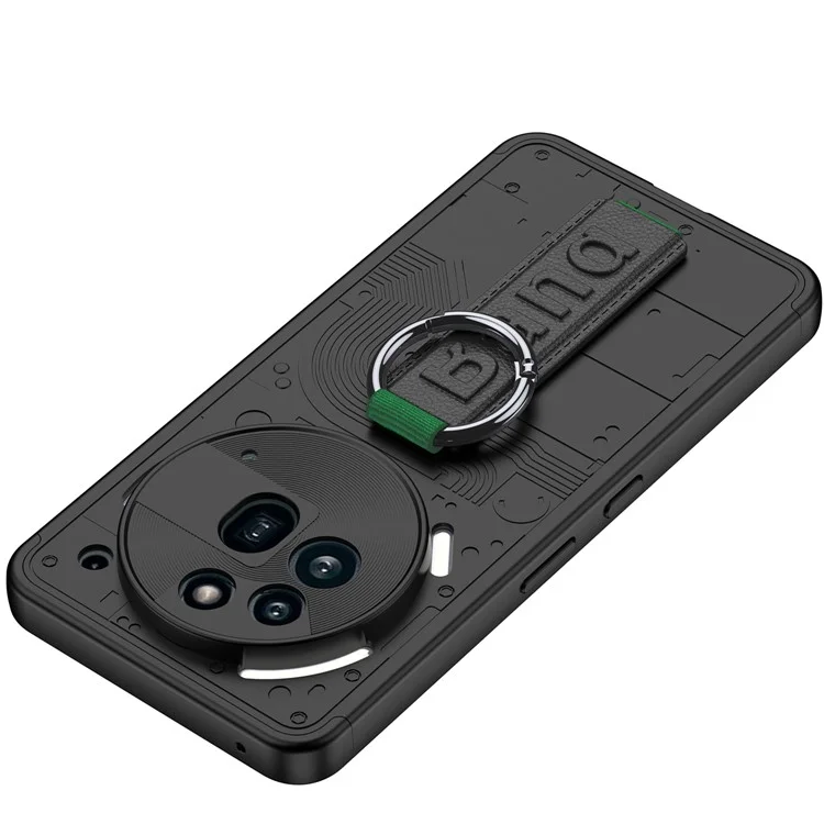 GKK Pour Nothing Phone (3a) Pro Étui Rigide en PC avec Dragonne pour Téléphone - Gris