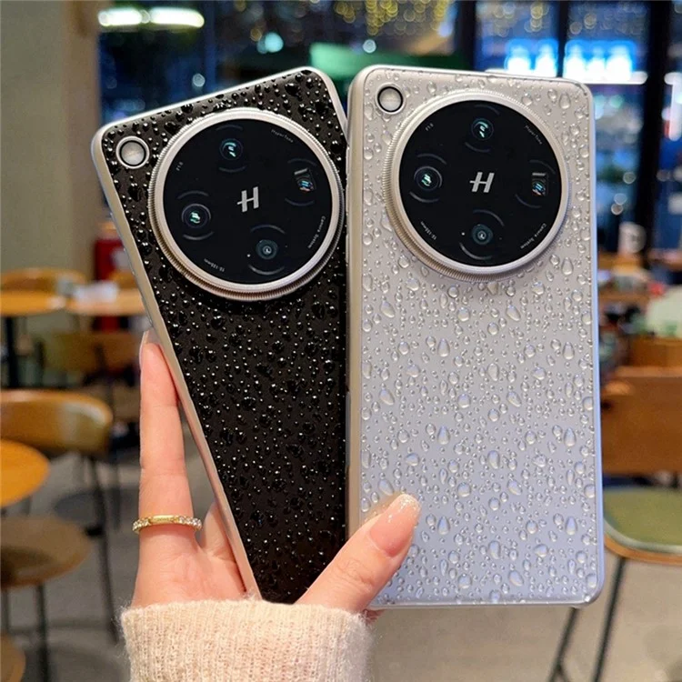 Pour Oppo Find X8 Pro 5G Étui Créatif Goutte de Pluie Coque Arrière de Téléphone - Gris