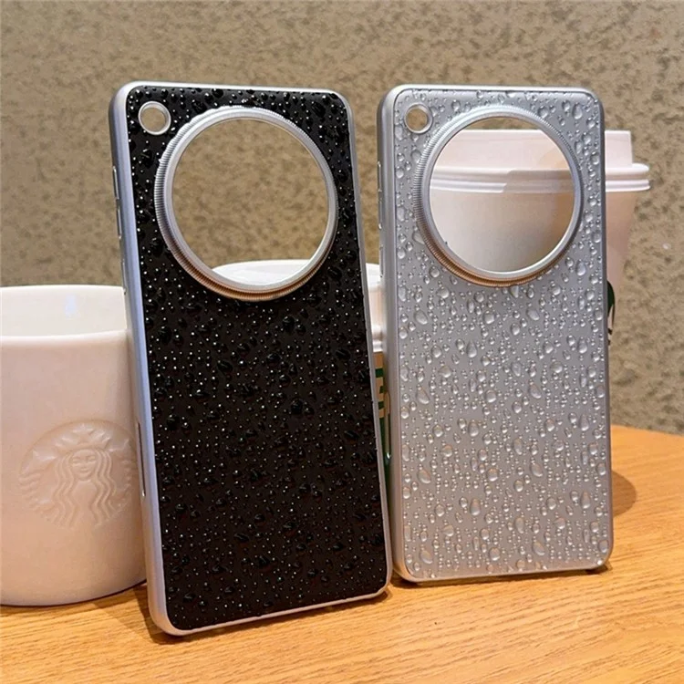 Pour Oppo Find X8 Pro 5G Étui Créatif Goutte de Pluie Coque Arrière de Téléphone - Gris