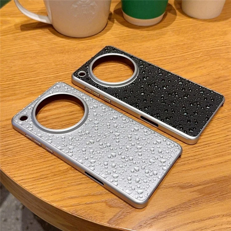 Pour Oppo Find X8 Pro 5G Étui Créatif Goutte de Pluie Coque Arrière de Téléphone - Gris