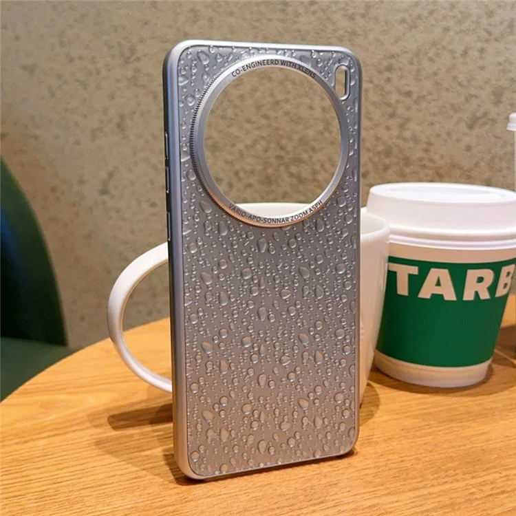 Cover per vivo X200 Pro 5G Custodia Creativa Effetto Gocce di Pioggia - Grigio
