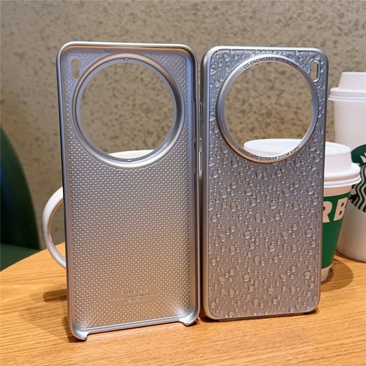 Cover per vivo X200 Pro 5G Custodia Creativa Effetto Gocce di Pioggia - Grigio