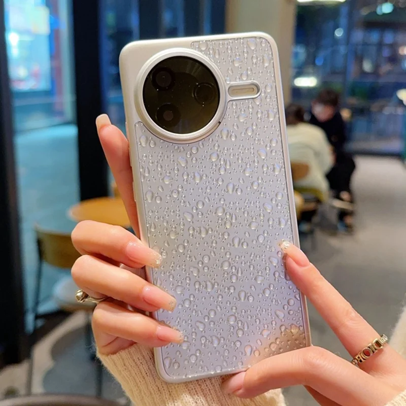 For Xiaomi Redmi K80 Pro 5G / Poco F7 Ultra 5G Case Creative Raindrop Phone Back Cover - Grey