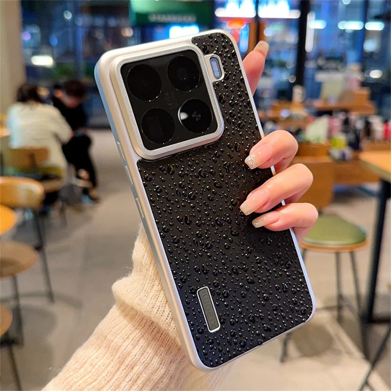 For Xiaomi 15 Case Creative Raindrop Phone Back Cover - Black