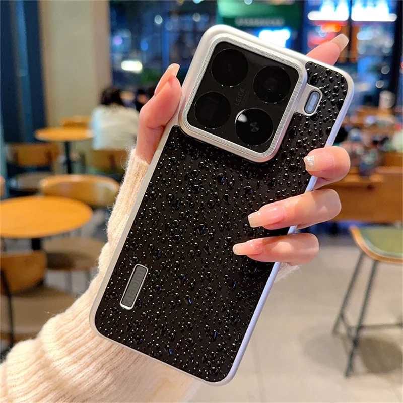 For Xiaomi 15 Case Creative Raindrop Phone Back Cover - Black