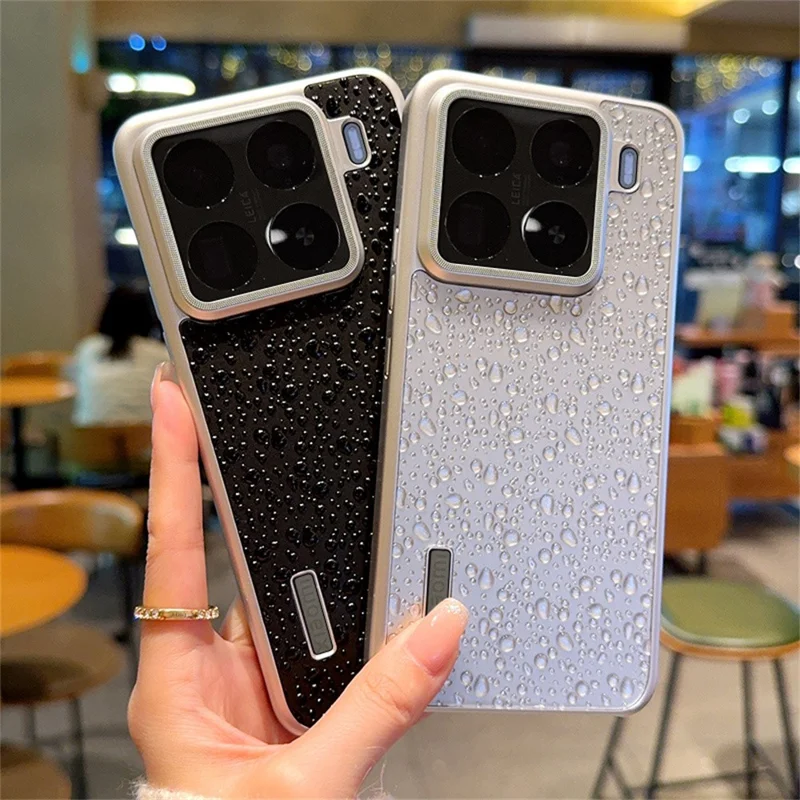 For Xiaomi 15 Case Creative Raindrop Phone Back Cover - Black