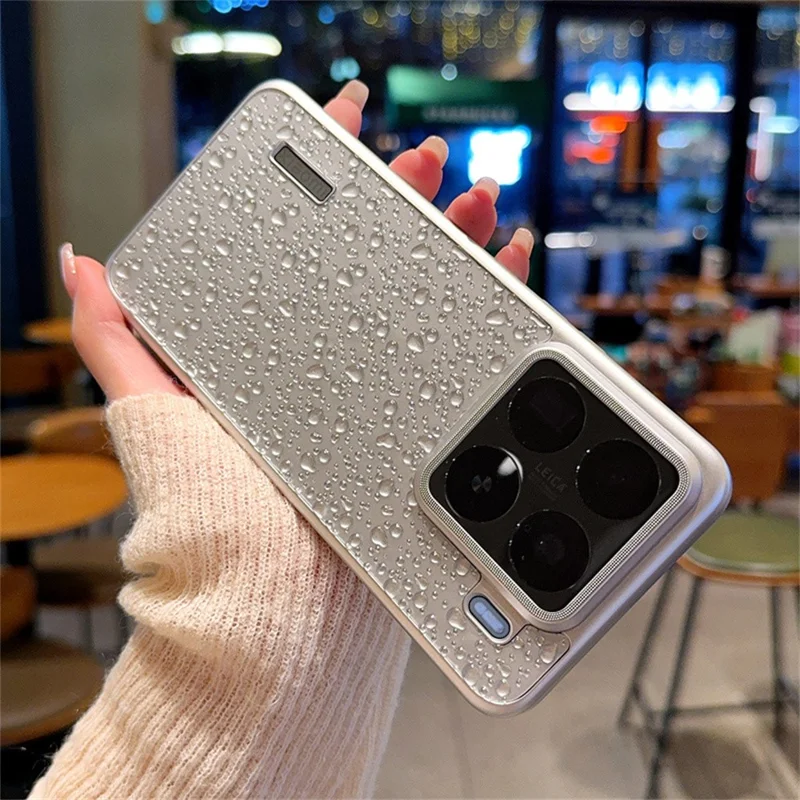 For Xiaomi 15 Pro Case Creative Raindrop Phone Back Cover - Grey
