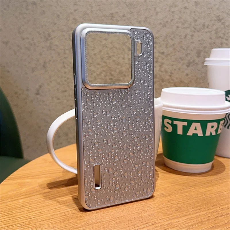 For Xiaomi 15 Pro Case Creative Raindrop Phone Back Cover - Grey