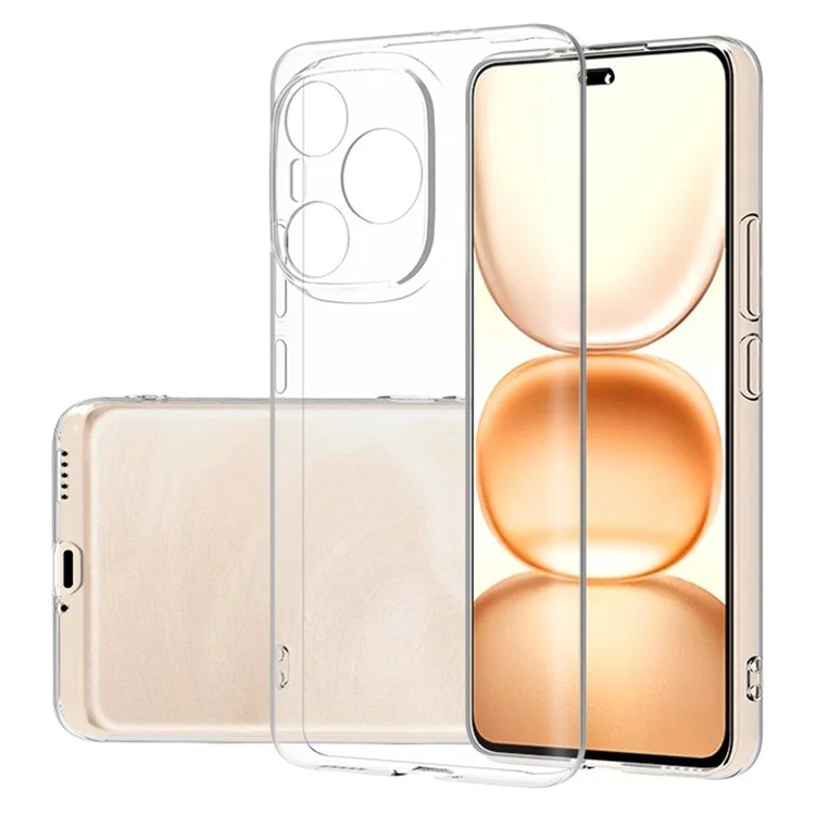 For Honor Power 5G Rückseite Ultradünne Flexible TPU Transparente Handyhülle