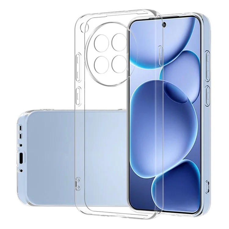 Capa para Oppo Find X8s 5G Ultrafina Flexível de TPU Transparente para Celular