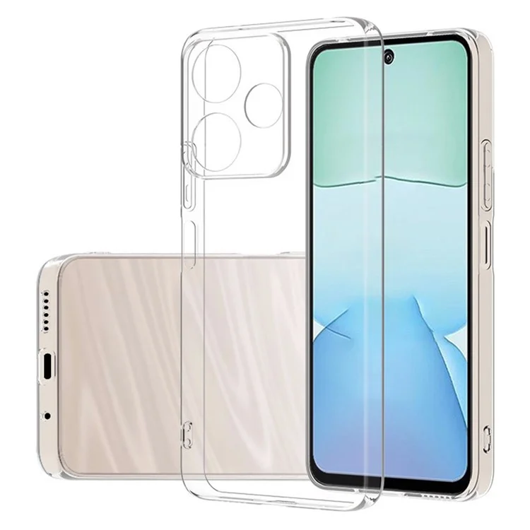 For Xiaomi Redmi 13x 4G Back Cover Ultra Thin Flexible TPU Clear Phone Case