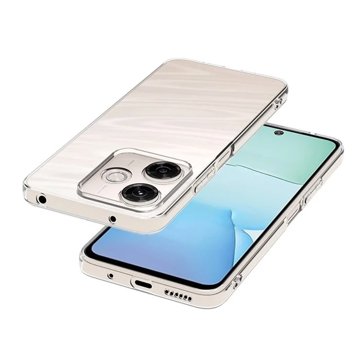 For Xiaomi Redmi 13x 4G Back Cover Ultra Thin Flexible TPU Clear Phone Case
