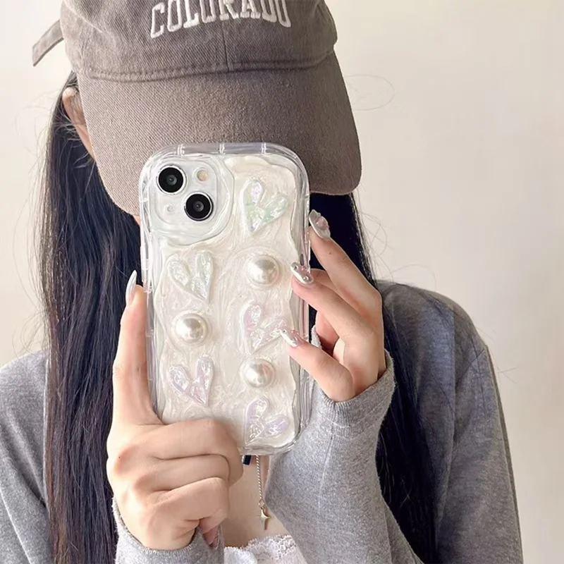 Custodia per iPhone 14 Epoxy TPU Antiurto - Cuore