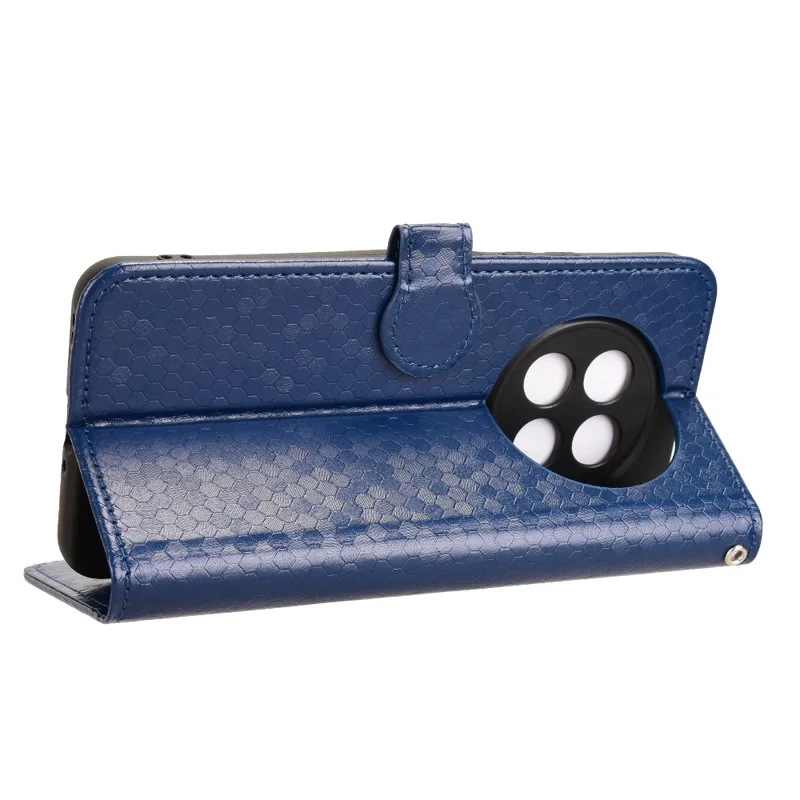 For Oppo F29 Pro 5G (Global) / A5 Pro 5G (China) Wallet Case Dot Pattern Imprint PU Leather Phone Cover - Dark Blue