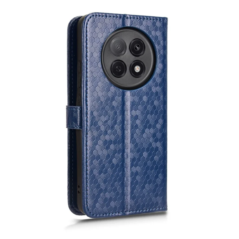 For Oppo F29 Pro 5G (Global) / A5 Pro 5G (China) Wallet Case Dot Pattern Imprint PU Leather Phone Cover - Dark Blue
