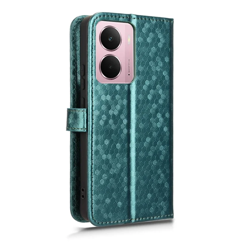 Wallet Case For Realme P3 5G  /  Neo7x 5G  /  14 5G Dot Pattern Imprint PU Leather Phone Cover - Green