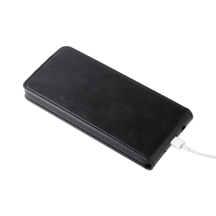 Funda con Soporte para Xiaomi Redmi A5 NFC (173,45 mm) con Cierre Magnético, Tapa Vertical de Cuero con Tarjetero - Negro