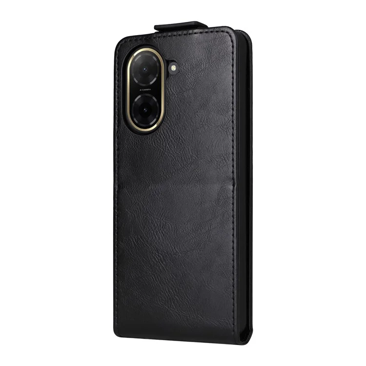 Funda con Soporte para Xiaomi Redmi A5 NFC (173,45 mm) con Cierre Magnético, Tapa Vertical de Cuero con Tarjetero - Negro