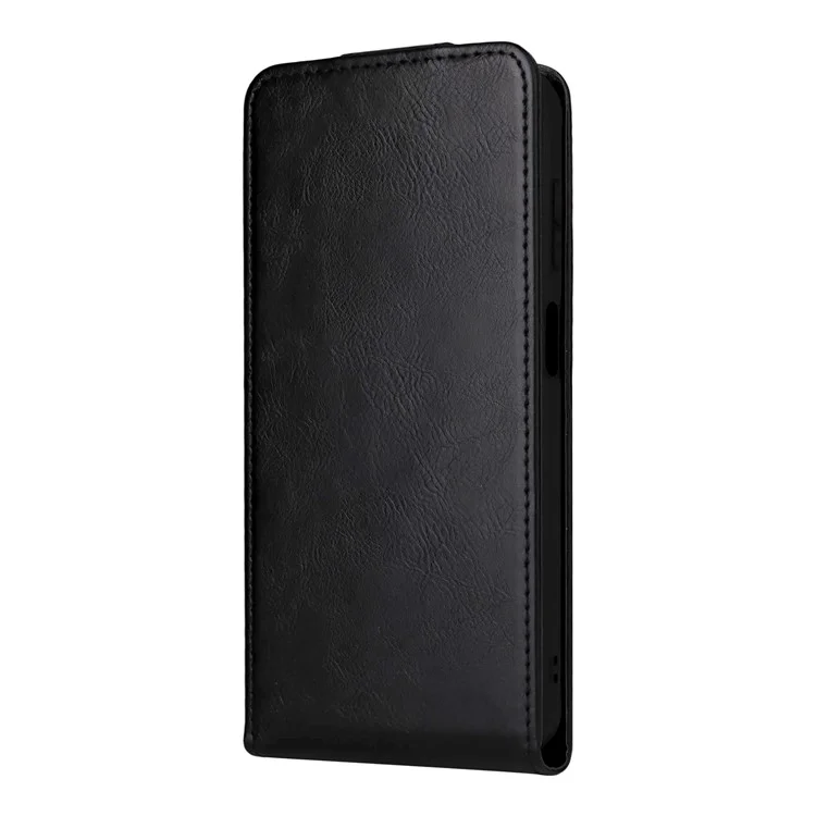 Für Samsung Galaxy XCover7 Pro Ständer Hülle Magnetverschluss Vertikale Flip Ledertasche mit Kartenhalter - Schwarz