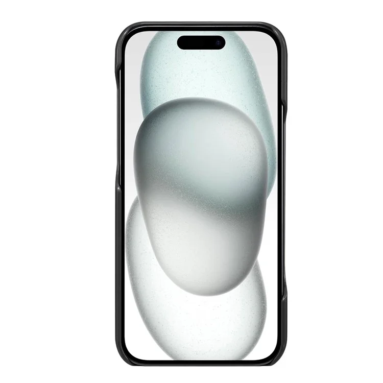 Custodia per iPhone 16 Pro Max Compatibile con MagSafe, Cover Posteriore in Pelle Retrò + PC - Nero