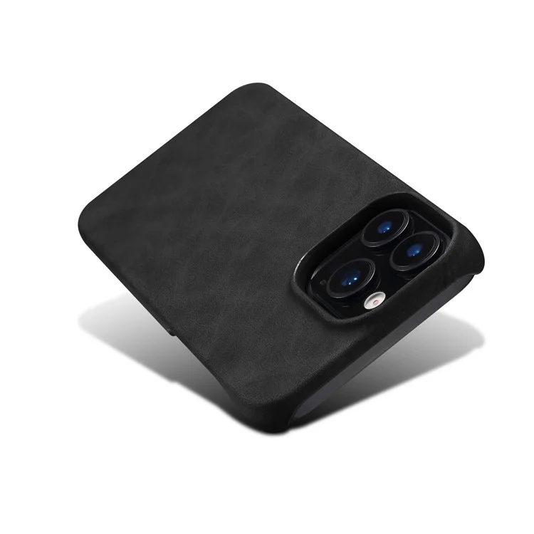 Custodia per iPhone 16 Pro Max Compatibile con MagSafe, Cover Posteriore in Pelle Retrò + PC - Nero