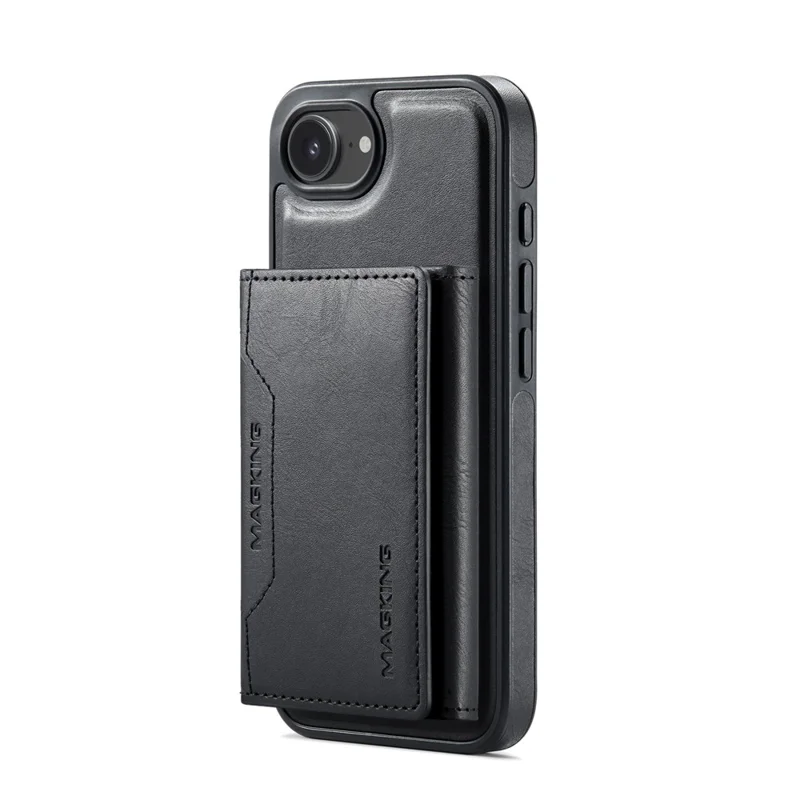 MAGKING K2 Series Чехол для iPhone 16e, совместимый с MagSafe, PC + TPU + PU - Черный