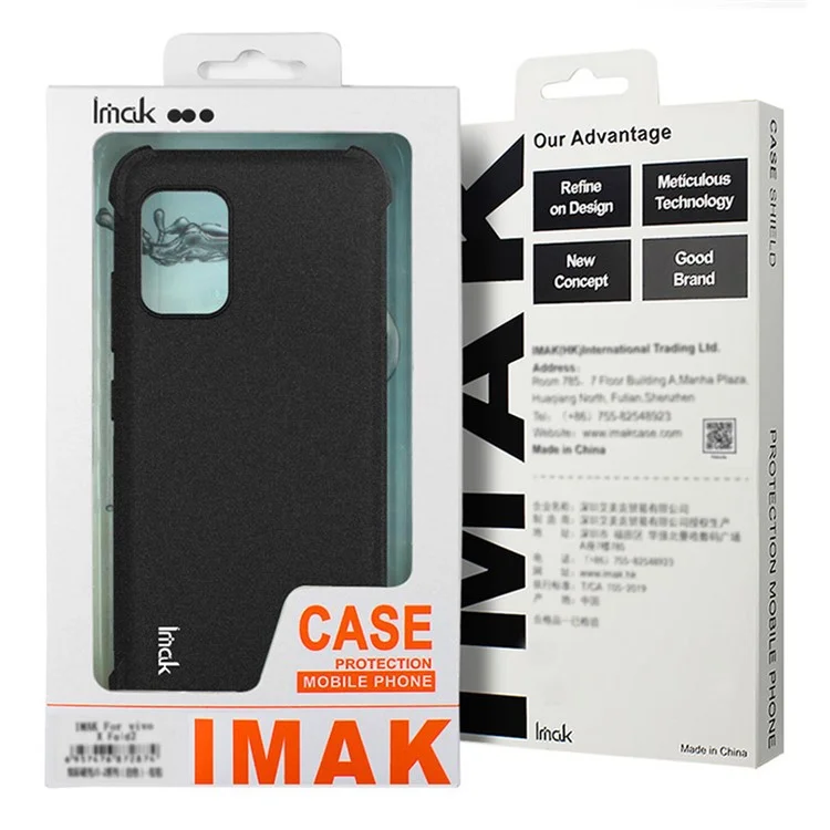 Étui IMAK pour Honor 400 Lite Coque de téléphone en TPU Protection antichoc avec airbag - Noir mat