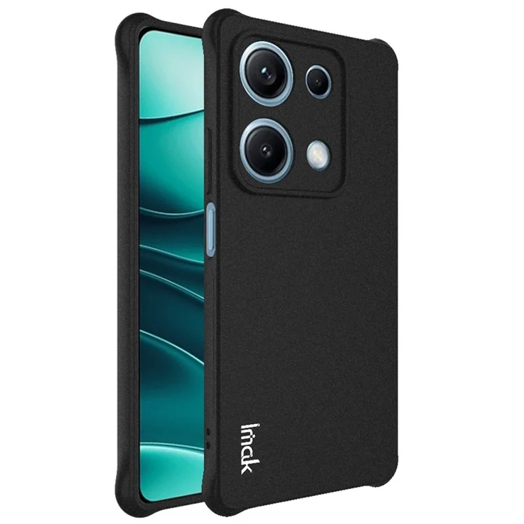 IMAK Pour Xiaomi Redmi Note 14S 4G Coque TPU Étui de Protection Antichoc avec Coussin d'Air - Noir Mat
