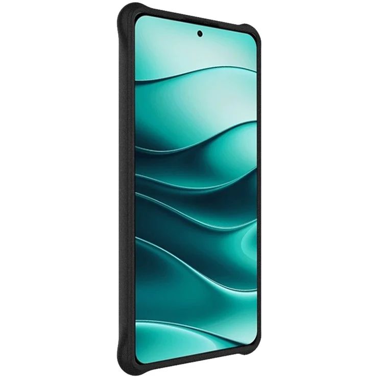 IMAK Pour Xiaomi Redmi Note 14S 4G Coque TPU Étui de Protection Antichoc avec Coussin d'Air - Noir Mat