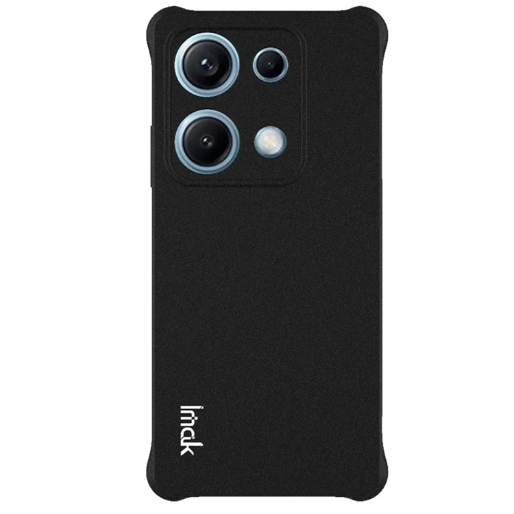 IMAK Pour Xiaomi Redmi Note 14S 4G Coque TPU Étui de Protection Antichoc avec Coussin d'Air - Noir Mat