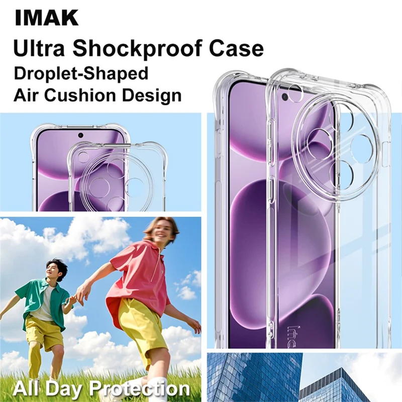 IMAK For Oppo Find X8s+ 5G Case TPU Phone Cover Airbag Shockproof Protection - Transparent