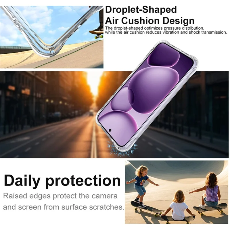 IMAK For Oppo Find X8s+ 5G Case TPU Phone Cover Airbag Shockproof Protection - Transparent