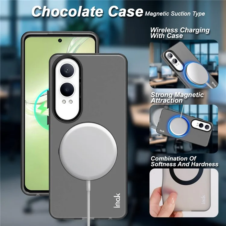 IMAK For OnePlus Nord CE4 Lite 5G  /  Oppo K12x 5G (China) Case Compatible with MagSafe PC + TPU Protective Phone Back Cover