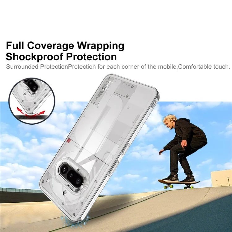 Funda Transparente de PC Protectora IMAK Crystal Case II Pro para Teléfono Nothing (3a)