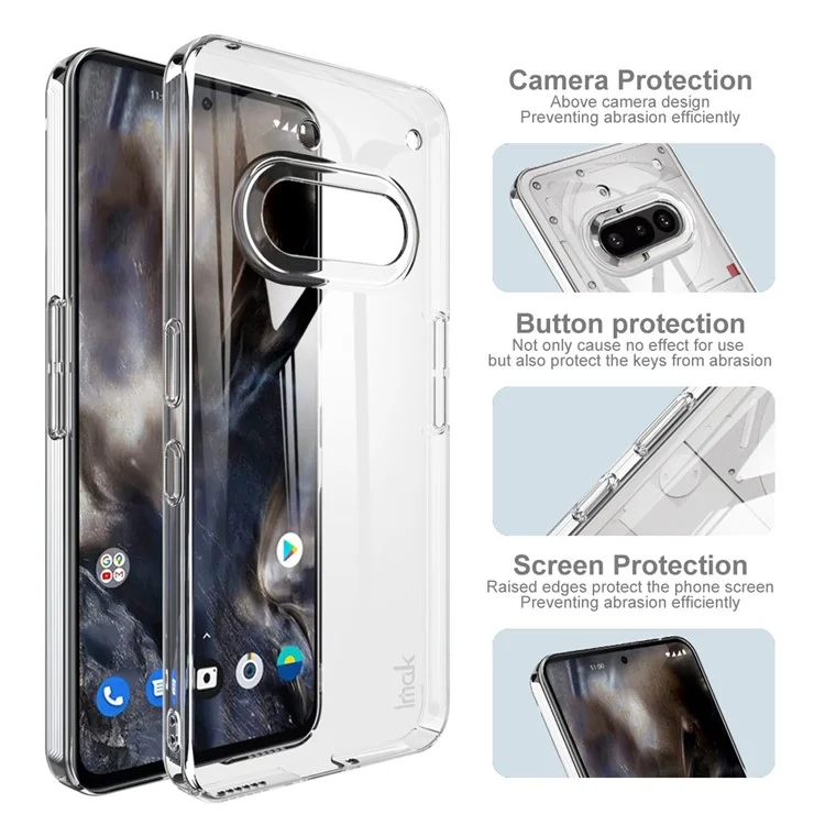 Funda Transparente de PC Protectora IMAK Crystal Case II Pro para Teléfono Nothing (3a)