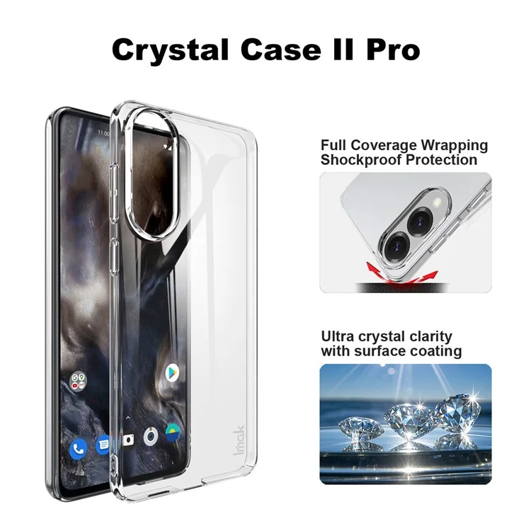IMAK Crystal Case II Pro für Samsung Galaxy S25 Edge Hülle Transparente PC Schutzhülle für Smartphone