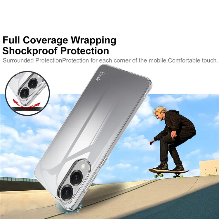 IMAK Crystal Case II Pro für Samsung Galaxy S25 Edge Hülle Transparente PC Schutzhülle für Smartphone
