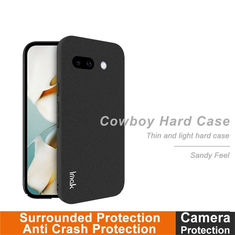 IMAK For Google Pixel 9a Case Cowboy Hard PC Phone Back Cover, Matte Black