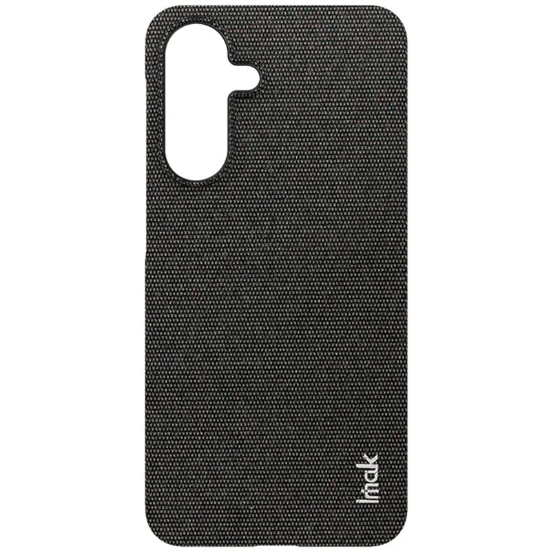 IMAK Ruiyi Series for Samsung Galaxy A56 5G Case Fabric Texture Leather+PC Phone Back Cover - Black