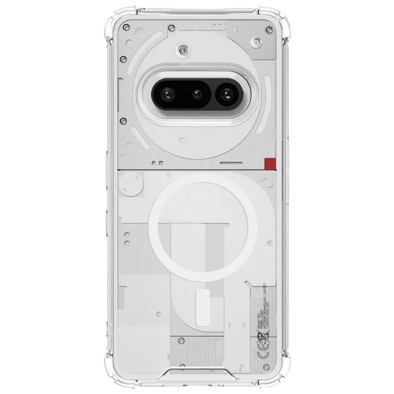 IMAK For Nothing Phone (3a) Case Magnetic Case Shockproof PC TPU Clear Phone Cover