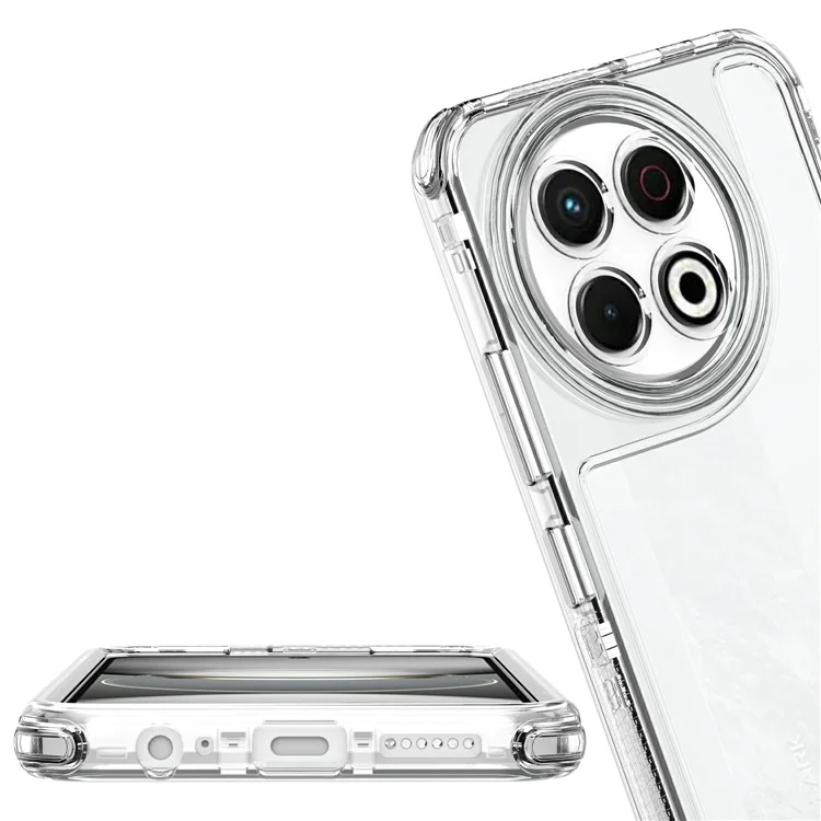 Capa para TECNO Spark 30 Pro 4G Capinha 3 em 1 Destacável Anti-Queda Transparente PC + TPU Proteção de Celular