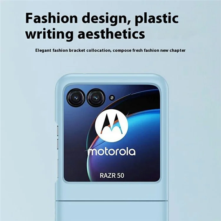 For Motorola Razr 60 Case Ultra Thin Skin Touch Rubberized Hard PC Phone Cover - Blue