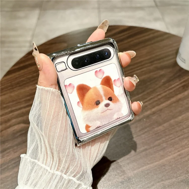 Per Huawei Pura X Case Cornice elettroplaccata in Pelle PU + PC Cover Slim Antiurto - Texture Coccodrillo