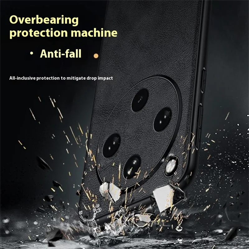 SULADA For Oppo Find X8 Pro 5G Case PU Leather + TPU + PC Back Phone Cover - Black