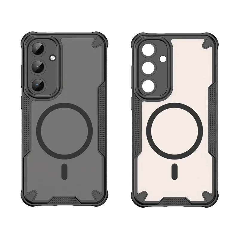 Bulk Purchasing For Samsung Galaxy S25 / S24 Magnetic Case Compatible with MagSafe TPU + PC Phone Back Cover - Black